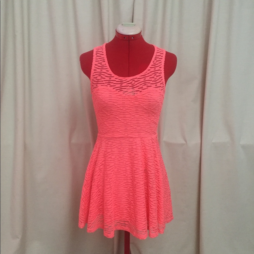 Hot pink dress
